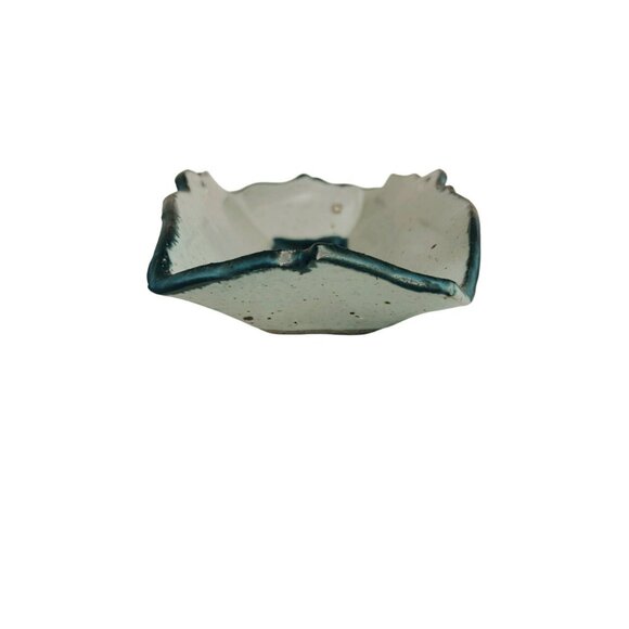 Springwood Stoneware Pottery Jim Ulmer Blue Gray Rectangular Dish Tray Vintage - Picture 3 of 10